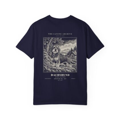 Dachshund Wire Haired Tee in True Navy